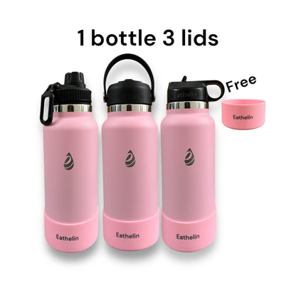 32 oz (950 ml) Stainless Steel Sports Water Bottle - Blush