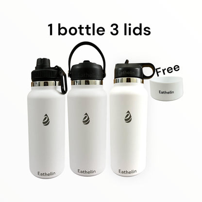 32 oz (950 ml) Stainless Steel Sports Water Bottle - Snow