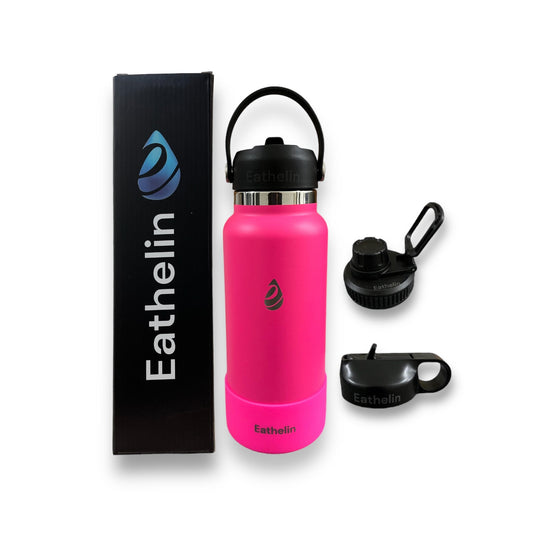 32 oz (950 ml) Stainless Steel Sports Water Bottle - Blossom