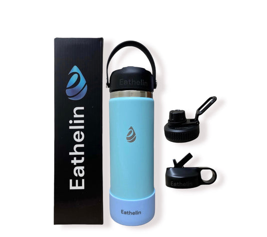 20 oz (600 ml) Stainless Steel Sports Water Bottle - Powder Blue