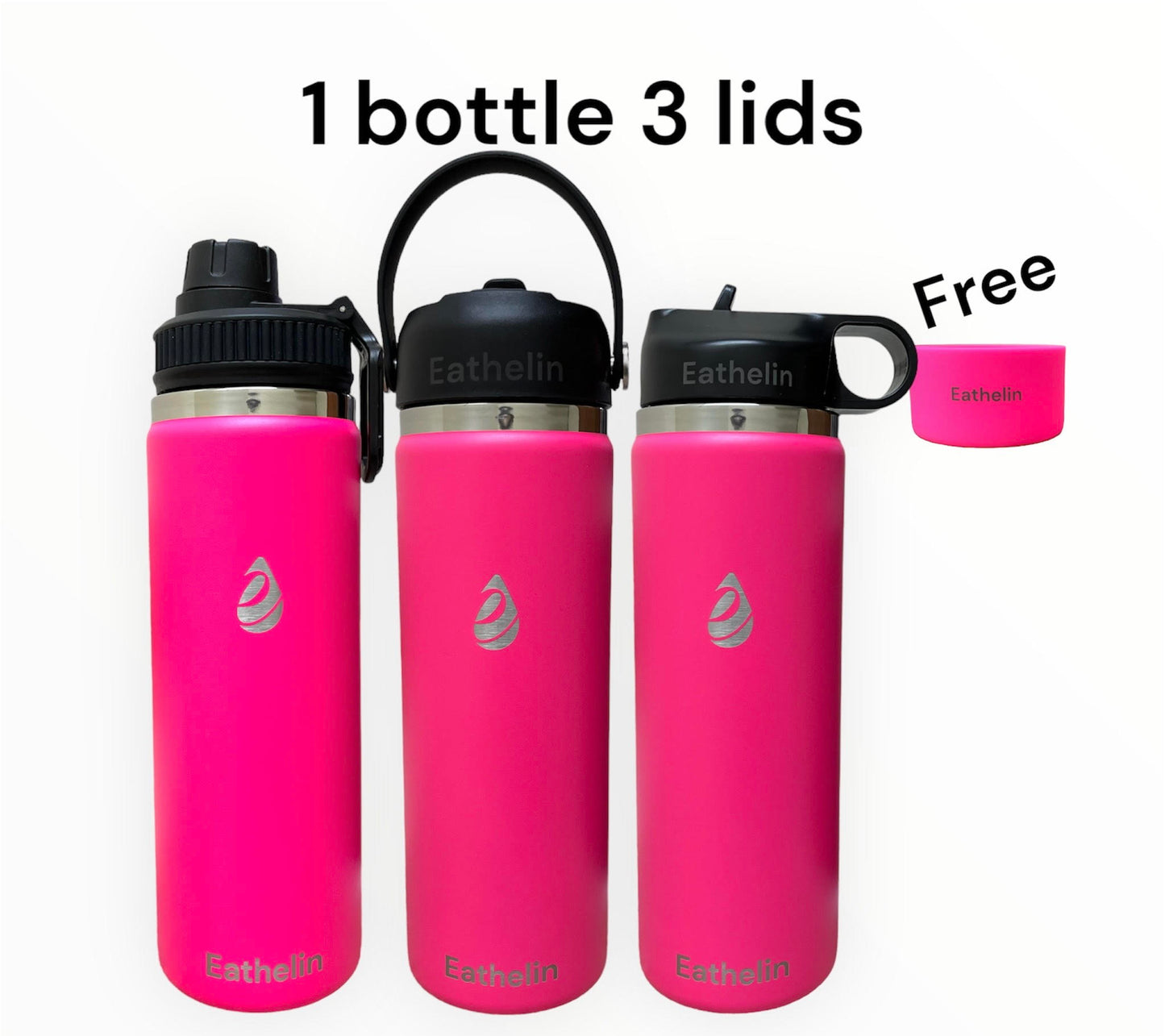 20 oz (600 ml) Stainless Steel Sports Water Bottle - Blossom