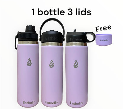 20 oz (600 ml) Stainless Steel Sports Water Bottle - Lilac