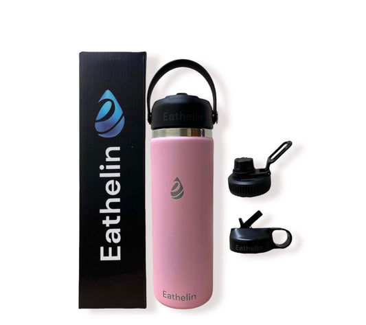 20 oz (600 ml) Stainless Steel Sports Water Bottle - Blush