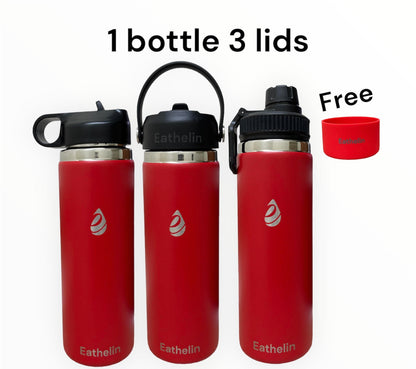 20 oz (600 ml) Stainless Steel Sports Water Bottle - Flame