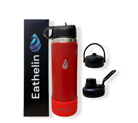 20 oz (600 ml) Stainless Steel Sports Water Bottle - Flame